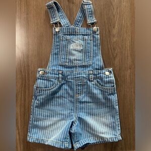 DKNY Denim Girls Short Overall Size 6x.